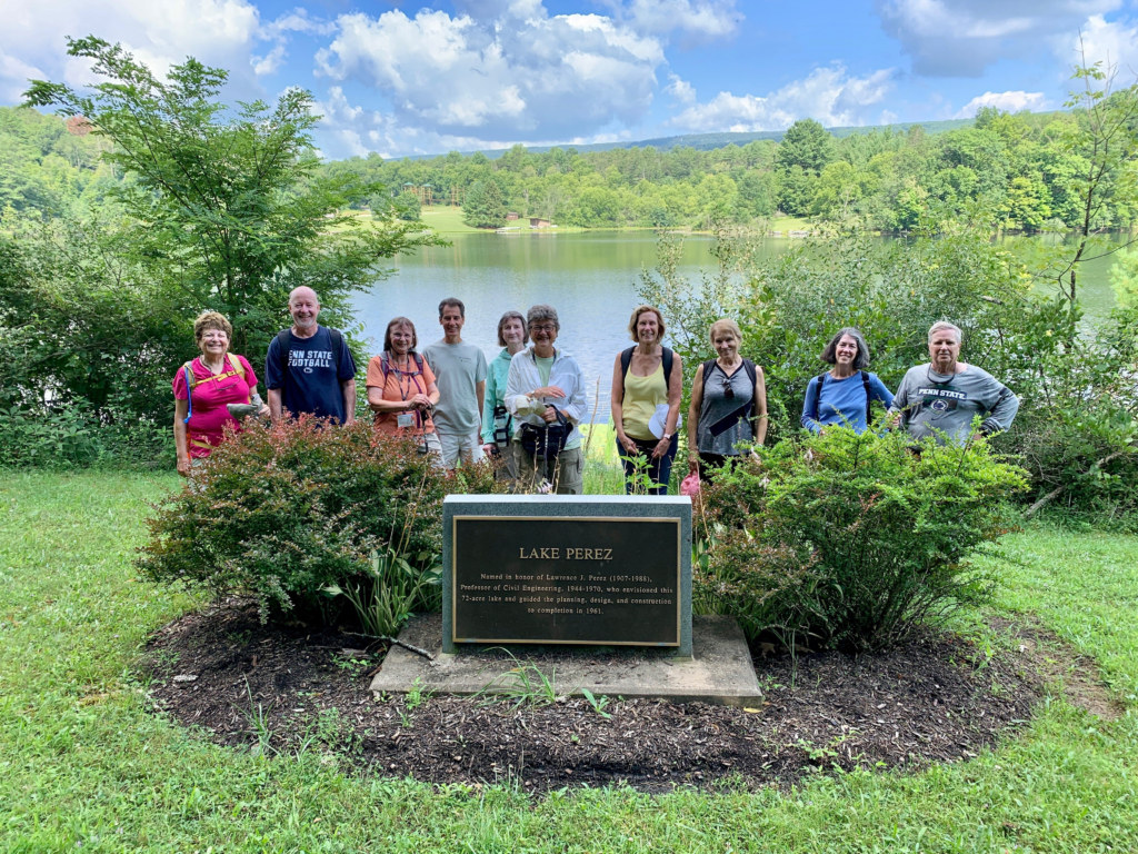 OLLI hikers at Lake Perez