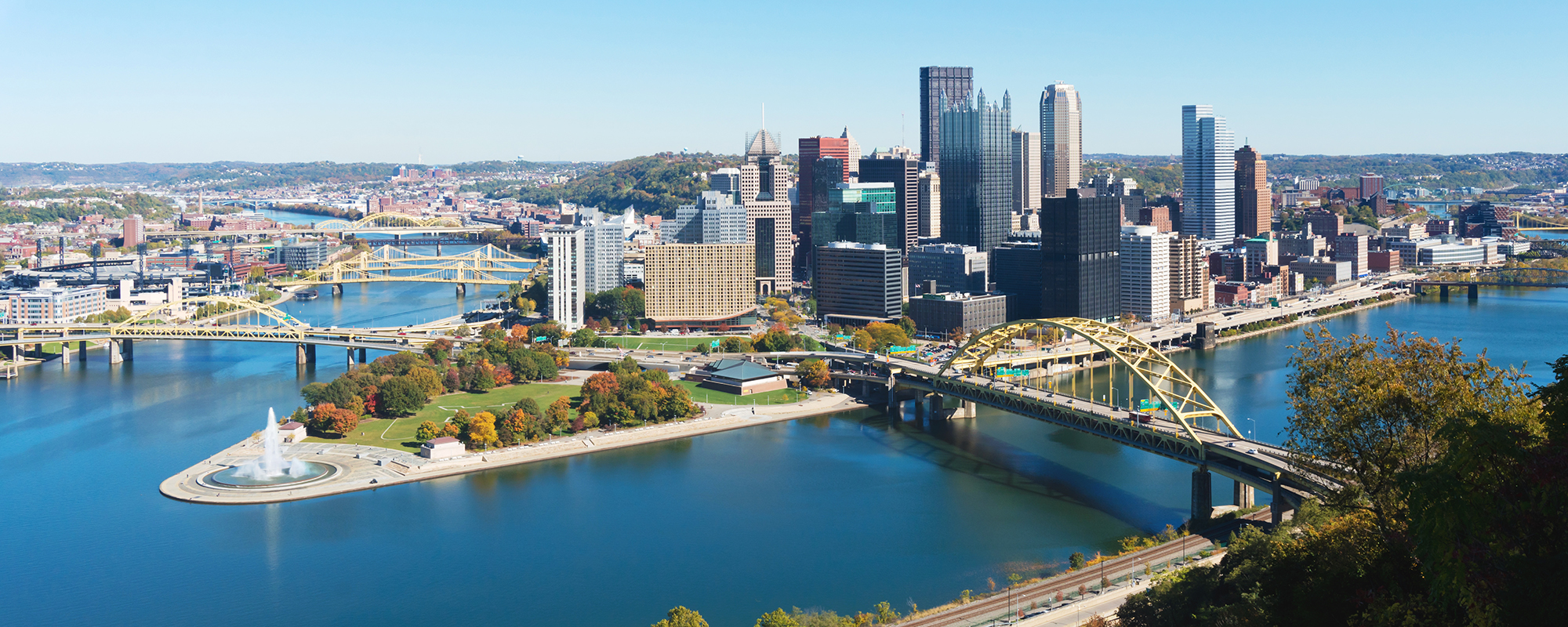 Panoramic view of Pittsburgh, PA