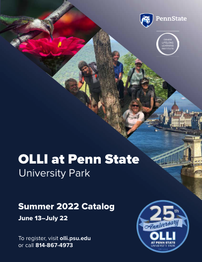 OLLI University Park Summer 2022 Course Catalog Cover