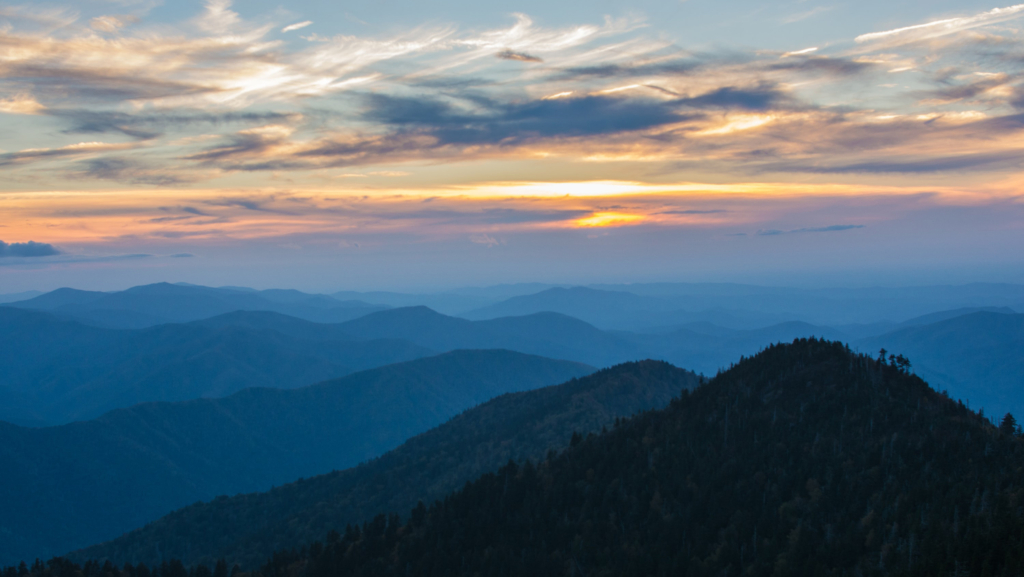 The Smoky Mountains in early morning light