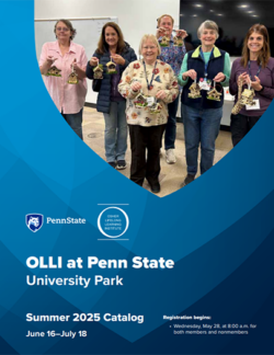Cover of the OLLI University Park Summer 2025 Course Catalog