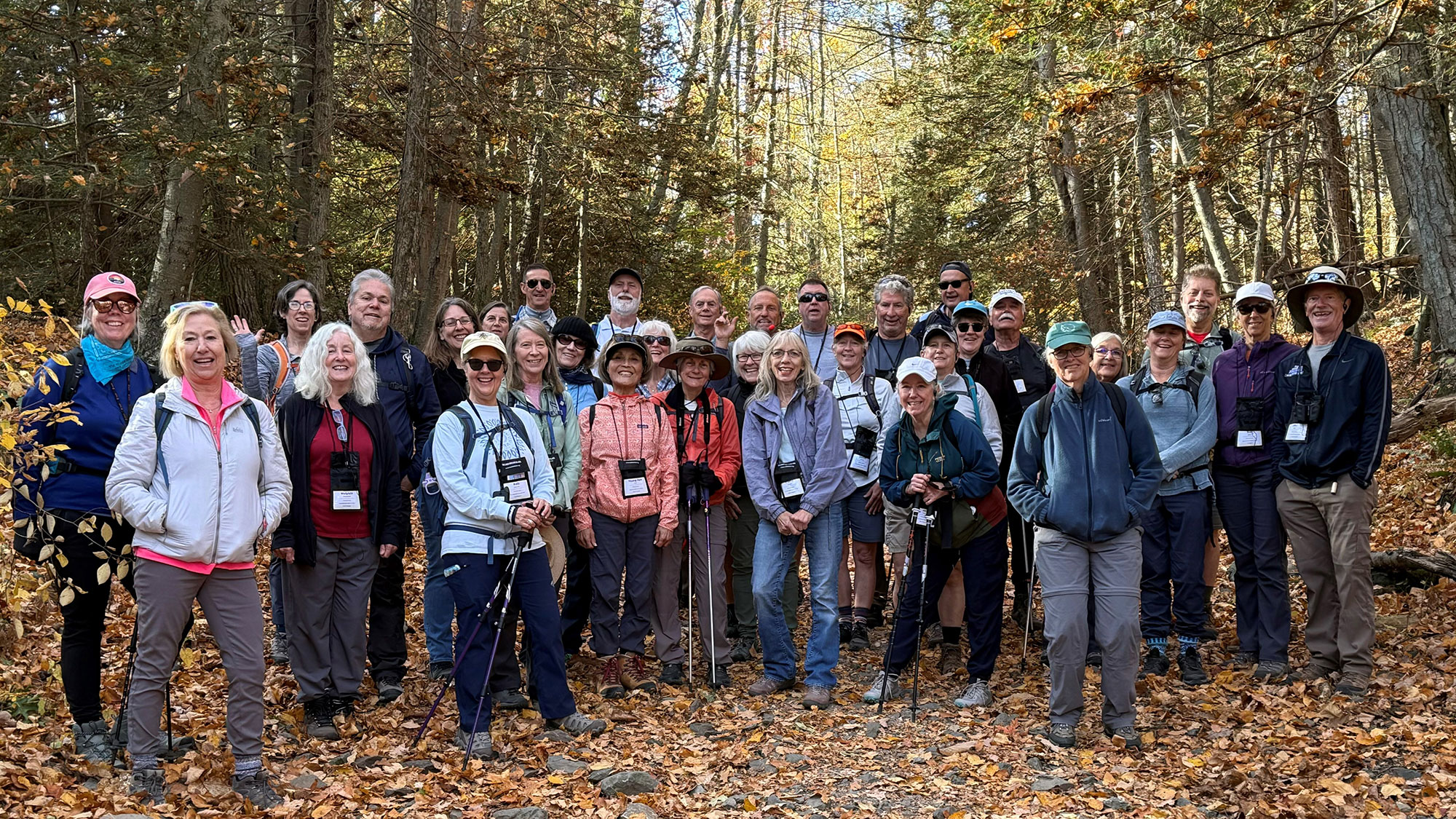 A group of OLLI members on a trip to hike a portion of the Appalachian Trail