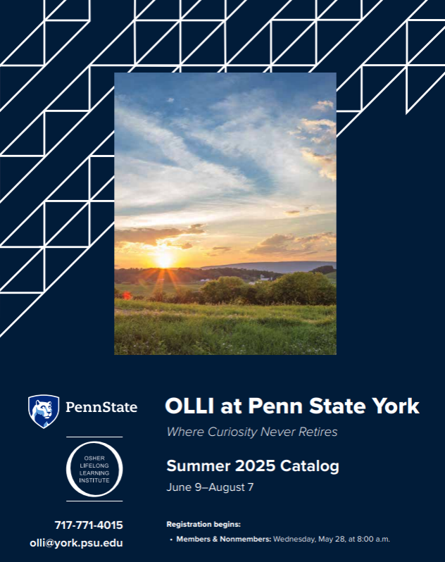 OLLI York Summer 2025 course catalog cover